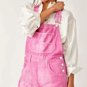 We The Free Pink Women's Jeans Overalls